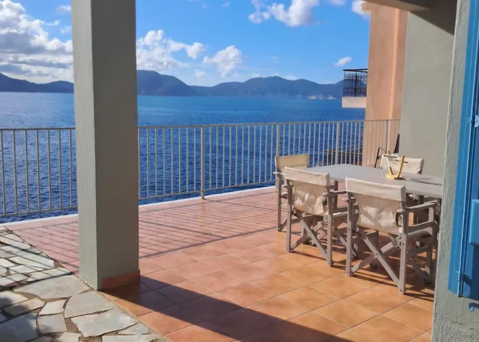 Villa Luxury Seafront Villas, Kefalonia, 100m & Center, 4 Stars Services, Parking - Near Myrtos - Fiskardo *